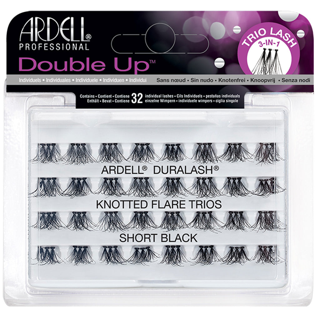 Ardell Duralash Double Up Knotted Flare Trios - Short Black