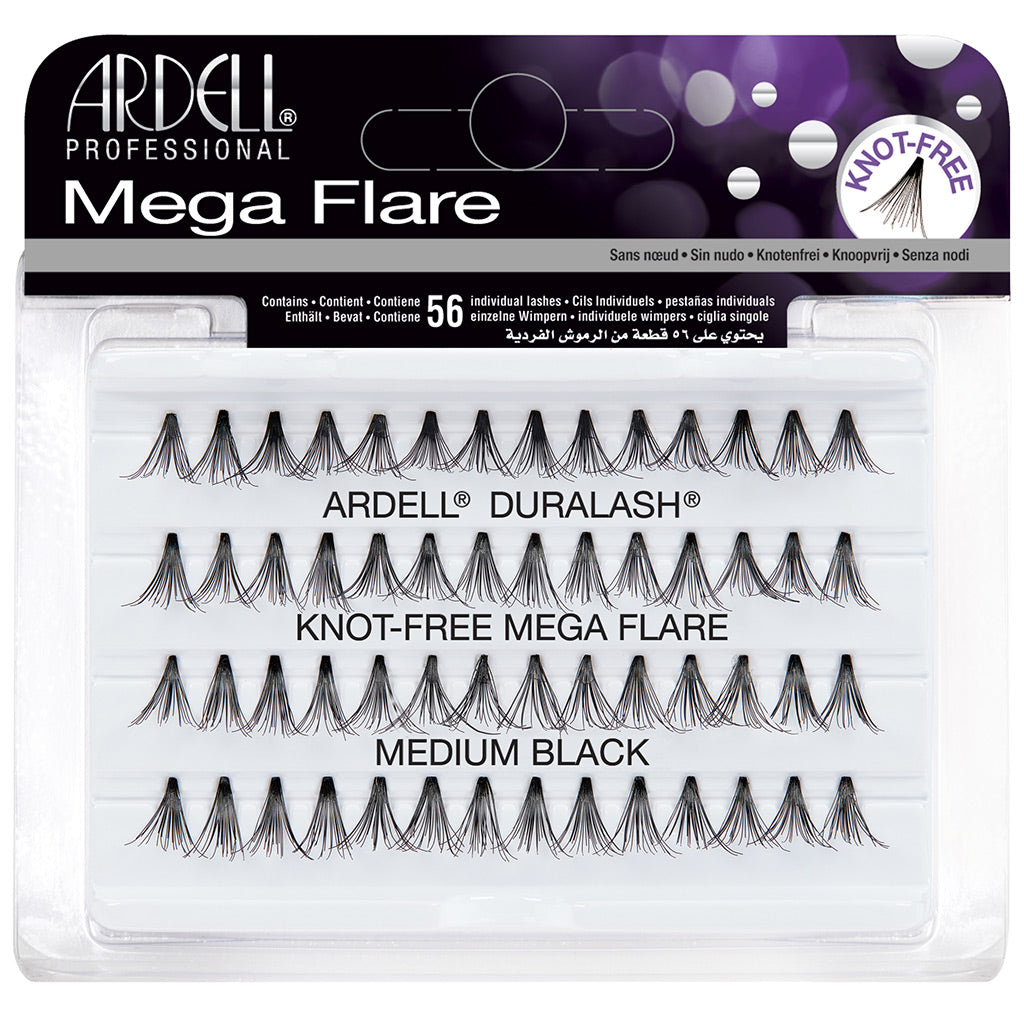 Ardell Mega Flare Individual Lashes - Medium Black