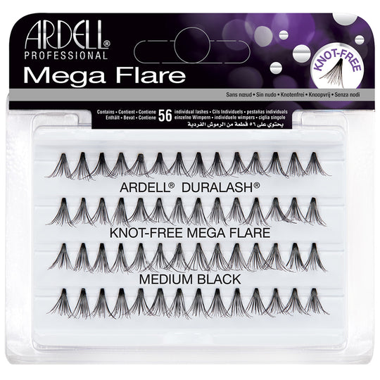 Ardell Mega Flare Individual Lashes - Medium Black