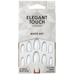 Elegant Touch Colour False Nails White-Out