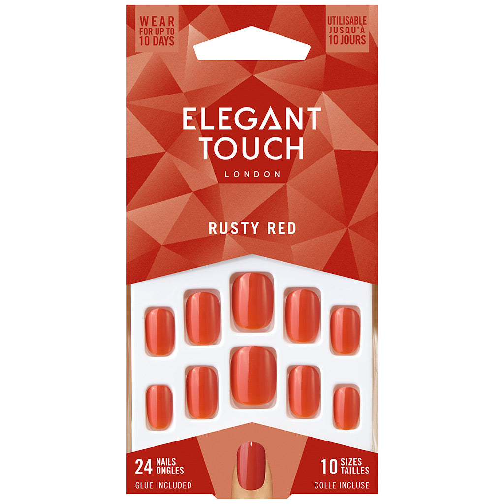 Elegant Touch False Nails Rusty Red