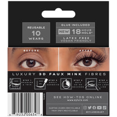 Eylure Luxe 3D Lashes Heart - Back of Packaging