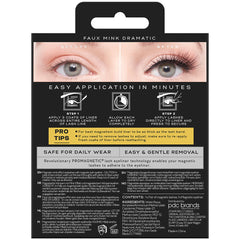 Eylure Pro Magnetic Faux Mink Lashes Dramatic - Back of Packaging