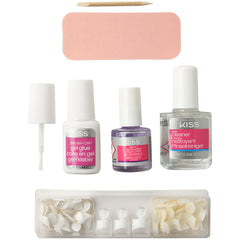 Kiss False Nails - Brush-On Gel Nail Kit (Open Pack)