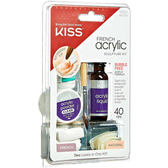 Kiss False Nails - French Acrylic Sculpture Kit (Angled Shot 1)