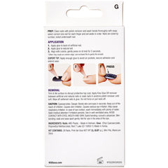 Kiss False Nails Gel Fantasy Nails - The Little Things (Back of Packaging)