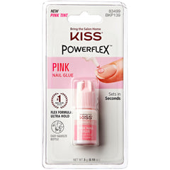 Kiss False Nails Powerflex Nail Glue - Pink Nail Glue (3g)