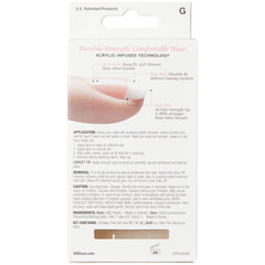 Kiss False Nails Salon Acrylic French Nails - Crush Hour (Back of Packaging)
