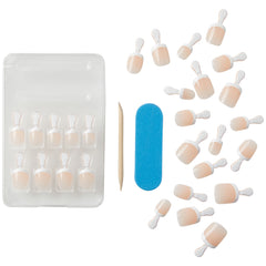 Kiss False Nails Salon Acrylic French Nails - Crush Hour (Open Pack)