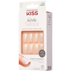 Kiss False Nails Salon Acrylic Natural Nails - Euphoria (Angled Shot 2)