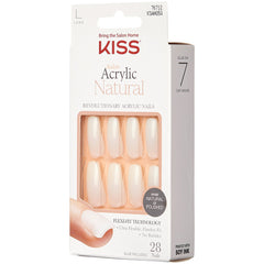 Kiss False Nails Salon Acrylic Natural Nails - Strong Enough (Angled Shot 2)