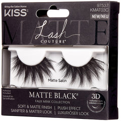 Kiss Matte Black Faux Mink Collection - Matte Satin (Angled Shot 2)