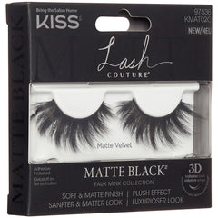 Kiss Matte Black Faux Mink Collection - Matte Velvet (Angled Shot 1)