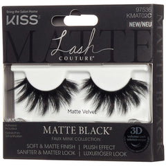 Kiss Matte Black Faux Mink Collection - Matte Velvet (Angled Shot 2)