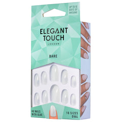 Elegant Touch Bare False Nails Oval - Angled