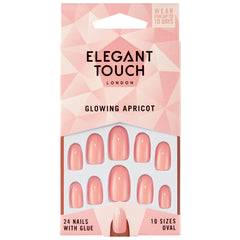 Elegant Touch Colour False Nails Glowing Apricot