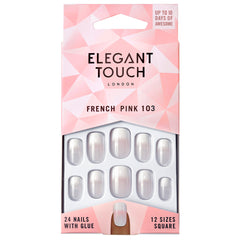 Elegant Touch False Nails French Pink 103