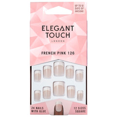 Elegant Touch False Nails French Pink 126