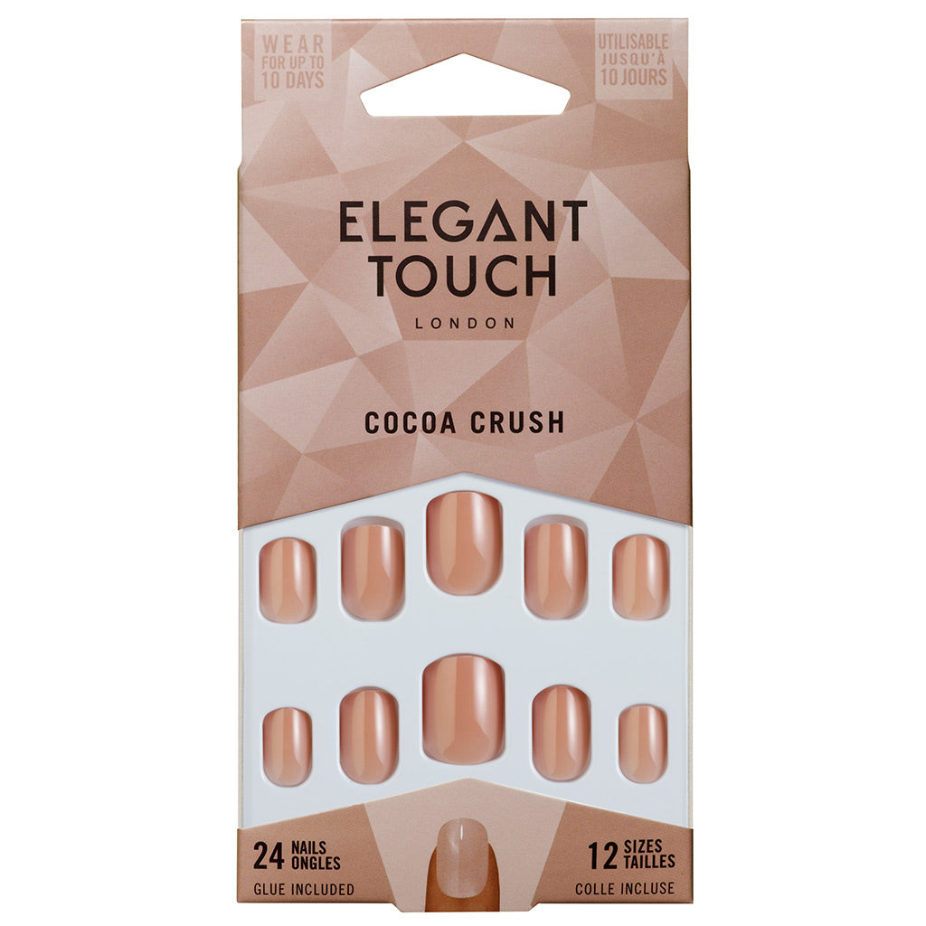 Elegant Touch Luxe Looks False Nails Cocoa Crush