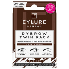Eylure Dybrow Eyebrow Dye Kit Dark Brown (Twin Pack)