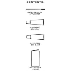Eylure Lash-Pro Lash Tint Dark Brown - Contents