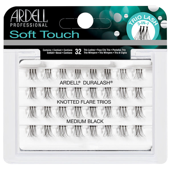 Ardell Duralash Soft Touch Knotted Flare Trios Medium Black
