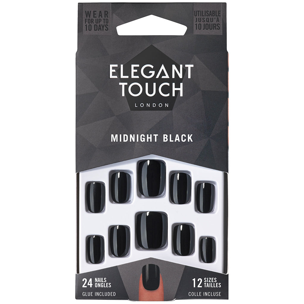 Elegant Touch False Nails Midnight Black