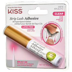 Kiss Brush-on Strip Lash Adhesive Clear (5g) (Angled Packaging Shot)