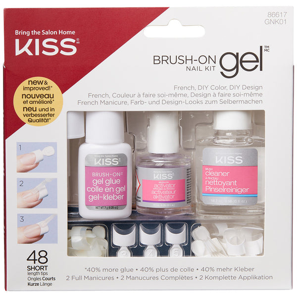 False Nails Brush On Gel Nail Kit