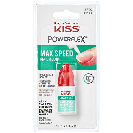 Kiss False Nails Powerflex Nail Glue - Max Speed (3g)