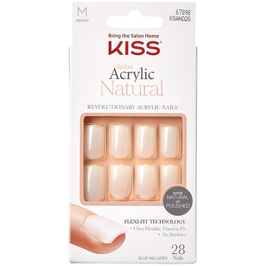 Kiss False Nails Salon Acrylic Natural Nails - Euphoria