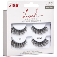 Kiss Lash Couture Lashes - Soir (Twinpack) (Angled Shot 1)