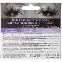 Kiss Lash Couture Triple Push-Up XL - Plunge (Back of Packaging)