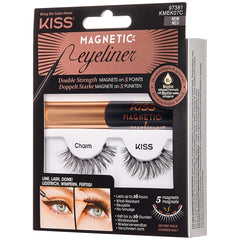 Kiss Magnetic Eyeliner & Lash Kit - Charm (Angled Shot 2)