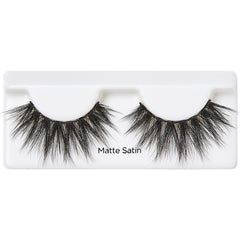 Kiss Matte Black Faux Mink Collection - Matte Satin (Lash Tray Shot)