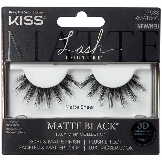 Kiss Matte Black Faux Mink Collection - Matte Sheer