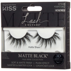 Kiss Matte Black Faux Mink Collection - Matte Sheer (Angled Shot 2)