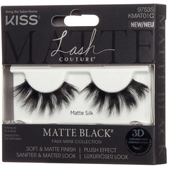 Kiss Matte Black Faux Mink Collection - Matte Silk (Angled Shot 2)