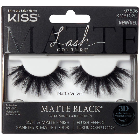 Kiss Matte Black Faux Mink Collection - Matte Velvet