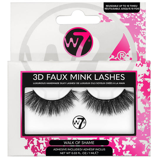 W7 3D Faux Mink False Lashes - Walk Of Shame