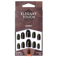 Elegant Touch Colour False Nails Garnet