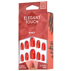 Elegant Touch Colour False Nails Nancy - Angled