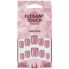 Elegant Touch Colour False Nails Pink Dusk