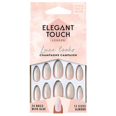 Elegant Touch Luxe Looks False Nails Champagne Campaign