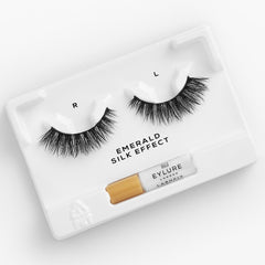 Eylure Luxe Silk Lashes Emerald - Tray Shot
